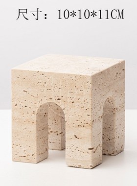 黄洞石大理石圆球体样板房书柜书房卧室软装酒柜几何风装饰品半球