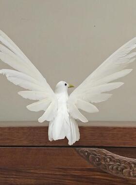 采购产品模拟鸽子装饰品，家鸟笼，假鸟装饰品，摄影道具，鸽子鸟