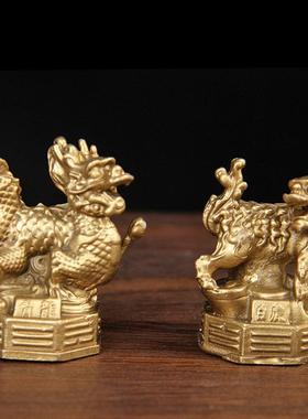 迷你款铜四方神摆件 铜四神兽摆件 铜 青龙 白虎 朱雀 玄武 摆件