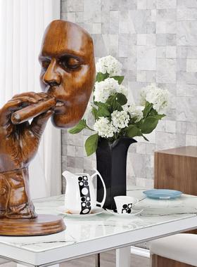 抽象人物雕塑摆件人脸现代创意个性家居摆设简约北欧家居装饰品