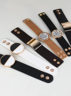 盛斯特皮革餐具摆件餐巾扣样板房摆台餐扣软装装饰品毛巾扣口布圈