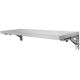 Single-layer kitchen stainless steel folding wall hanging storage and finishing wall shelves one-layer wall-mounted household microwave oven storage rack