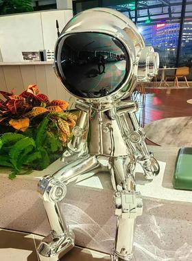 网红太空人落地摆件商场店铺潮玩公仔装饰卡通太空猫雕塑酒吧KTV