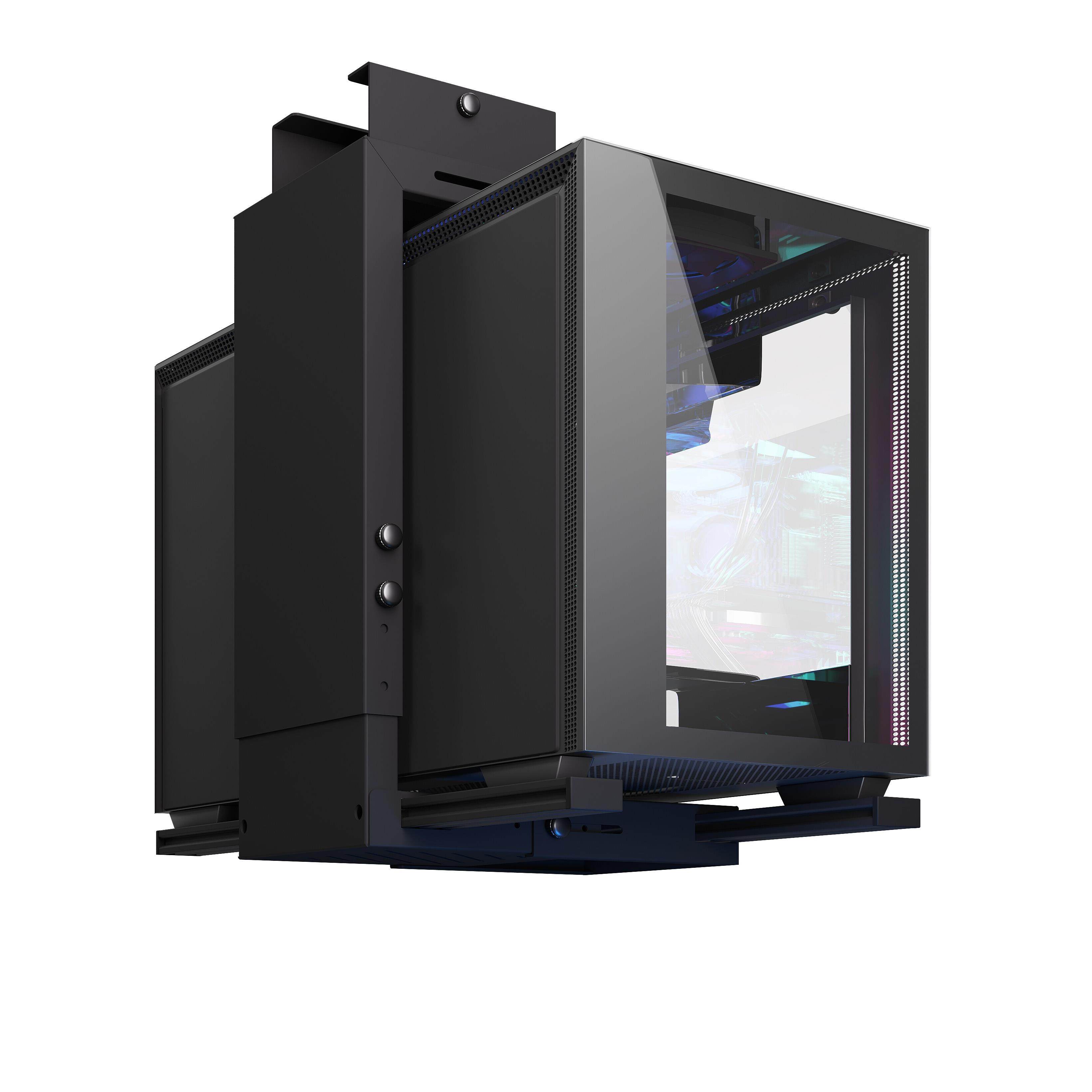 雷恩特主机托 托架免打孔升降桌主机悬挂架主机壳托 托架超大电脑,淘宝优惠券,粉丝福利购,淘宝优惠卷