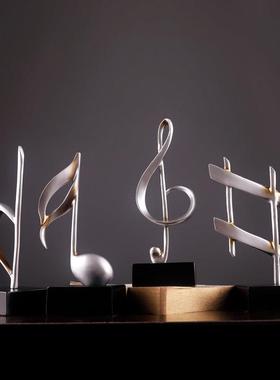 音符摆件钢琴艺术品现代简约家居书房装饰品工艺礼品摆饰电视柜客
