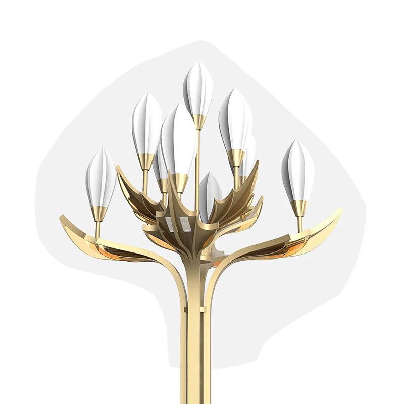 户外广场景观灯新款造型文创灯高杆组合灯庭院灯大型城市道路灯 - 图3