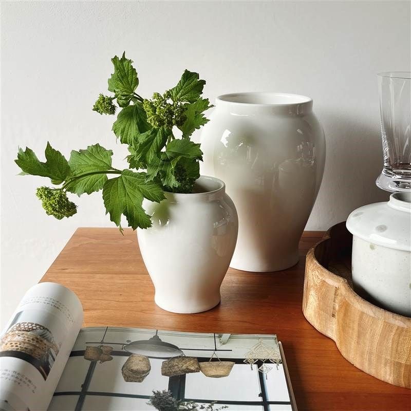 收集耐看 经典中小圆肚纯白陶瓷! 花瓶时光插杂花 简单草花,淘宝优惠券,粉丝福利购,淘宝优惠卷