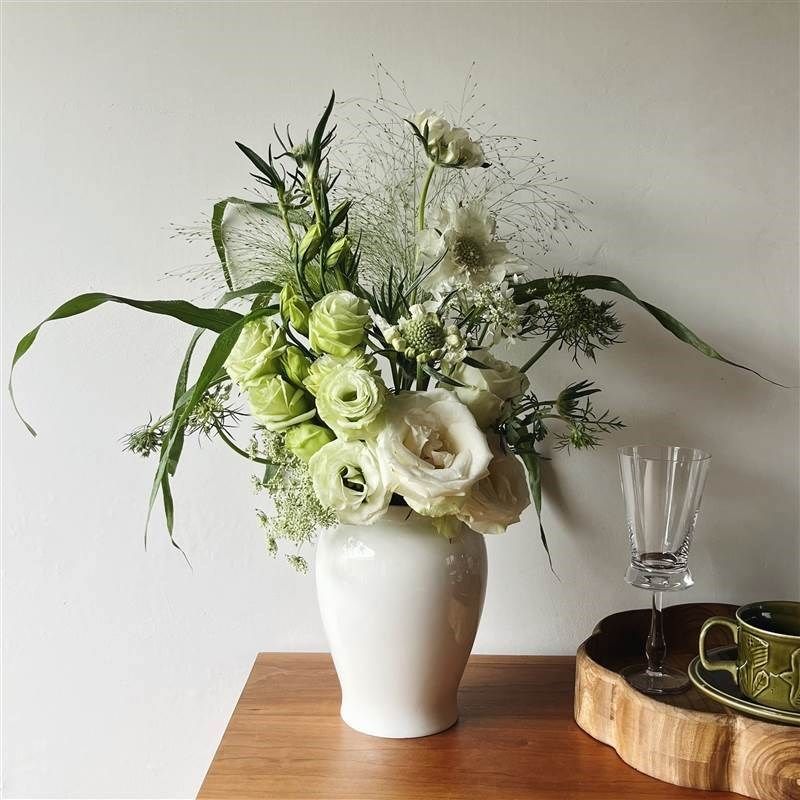 收集耐看 经典中小圆肚纯白陶瓷! 花瓶时光插杂花 简单草花,淘宝优惠券,粉丝福利购,淘宝优惠卷