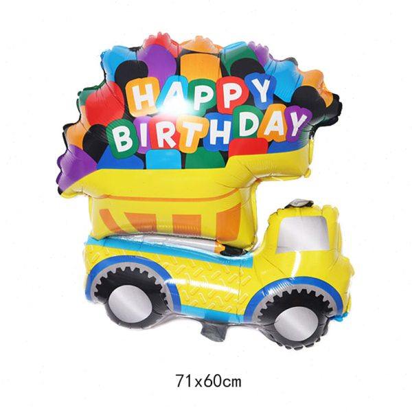 卡通气球交通工具HAPPY BIRTHDAY派对布置装饰 汽车铝膜气球,淘宝优惠券,粉丝福利购,淘宝优惠卷