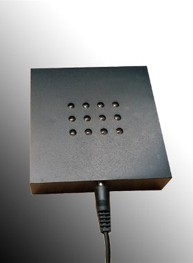 正方形现代简约卧室水晶工艺品专用七彩塑料底座 创意家居饰品