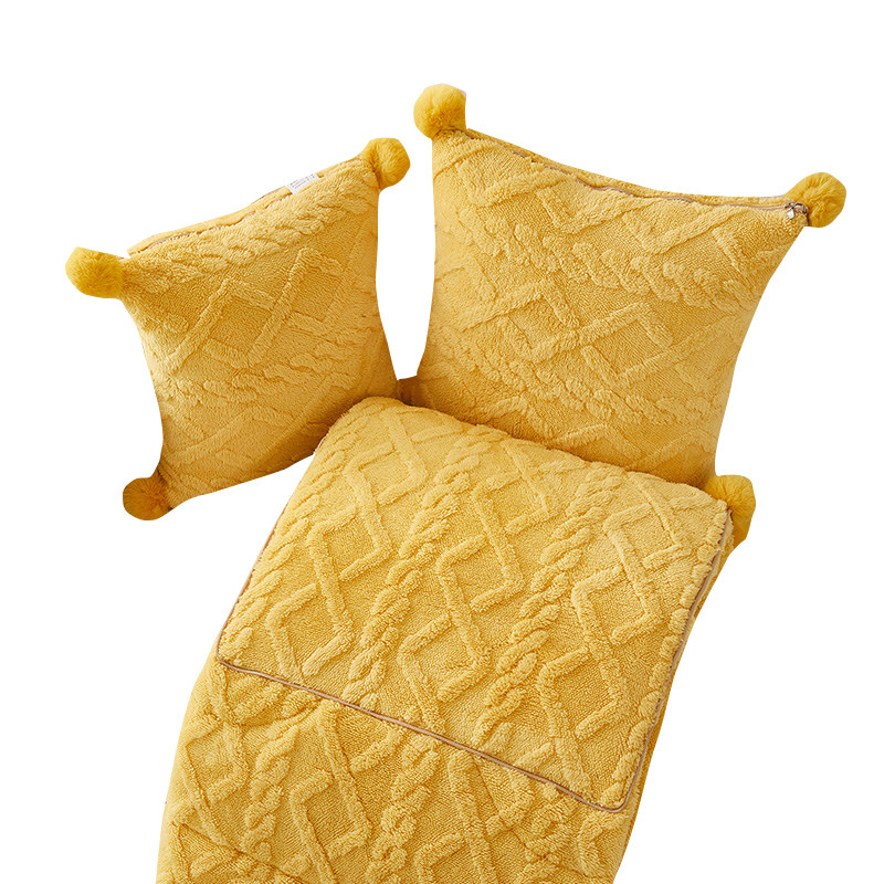 纯色双面加厚珊瑚绒抱枕被子两用汽车上办公室保暖靠垫枕头被毯冬,淘宝优惠券,粉丝福利购,淘宝优惠卷