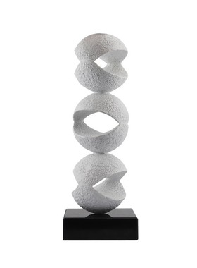 抽象艺术摆件现代简约极简黑白色创意摆设工艺品家居客厅软装饰品