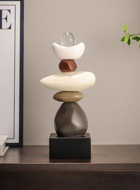 时来运转摆件高级感小众书房客厅桌面玄关酒柜电视柜办公室软装饰