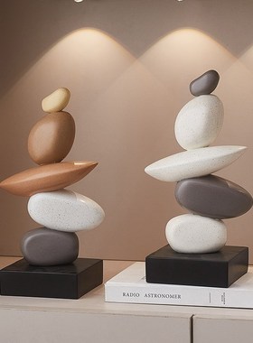 时来运转高级感摆件玄关客厅电视柜酒柜书房办公室桌面售楼处装饰