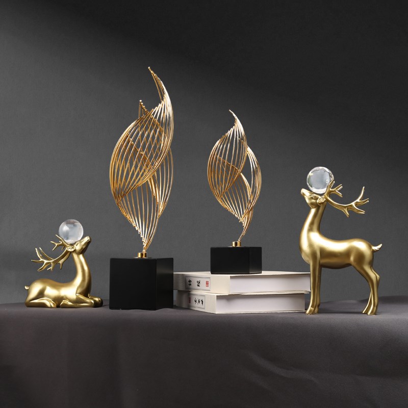 风生水起轻奢摆件办公室高端酒店大堂客厅玄关电视柜.家居装饰品 - 图0