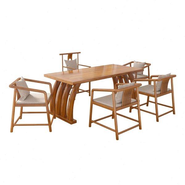 新中式实木茶桌 茶室休闲会客泡茶桌 小户型民宿禅意茶桌椅组合,淘宝优惠券,粉丝福利购,淘宝优惠卷