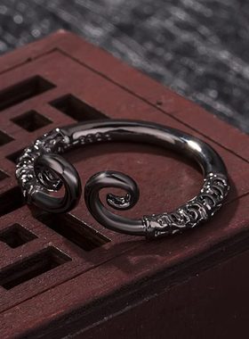 潮男复古紧箍咒戒指西游齐天大圣孙悟空男女情侣金箍棒指环包邮环