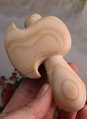 天然桃木劈天开山小肥斧木雕中式小斧胖斧头手把件木质工艺品小孩