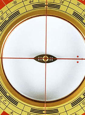 强磁大天池罗盘高精度专业黄铜三元三合综合盘随身携带罗经仪摆件