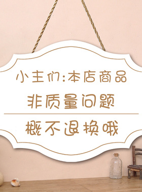 创意售出商品概退换挂牌门店非质量问题一经售出概退换提示牌
