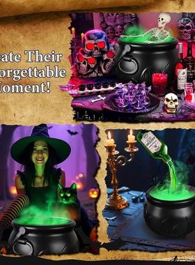 万圣节节日装饰魔法漂浮瓶和扩散器-黑色女巫碗 HocusPocus派对