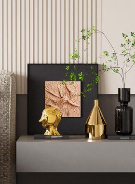 意式现代卧室床头柜摆件客厅玄关酒店样板房设计师软装桌面装饰品