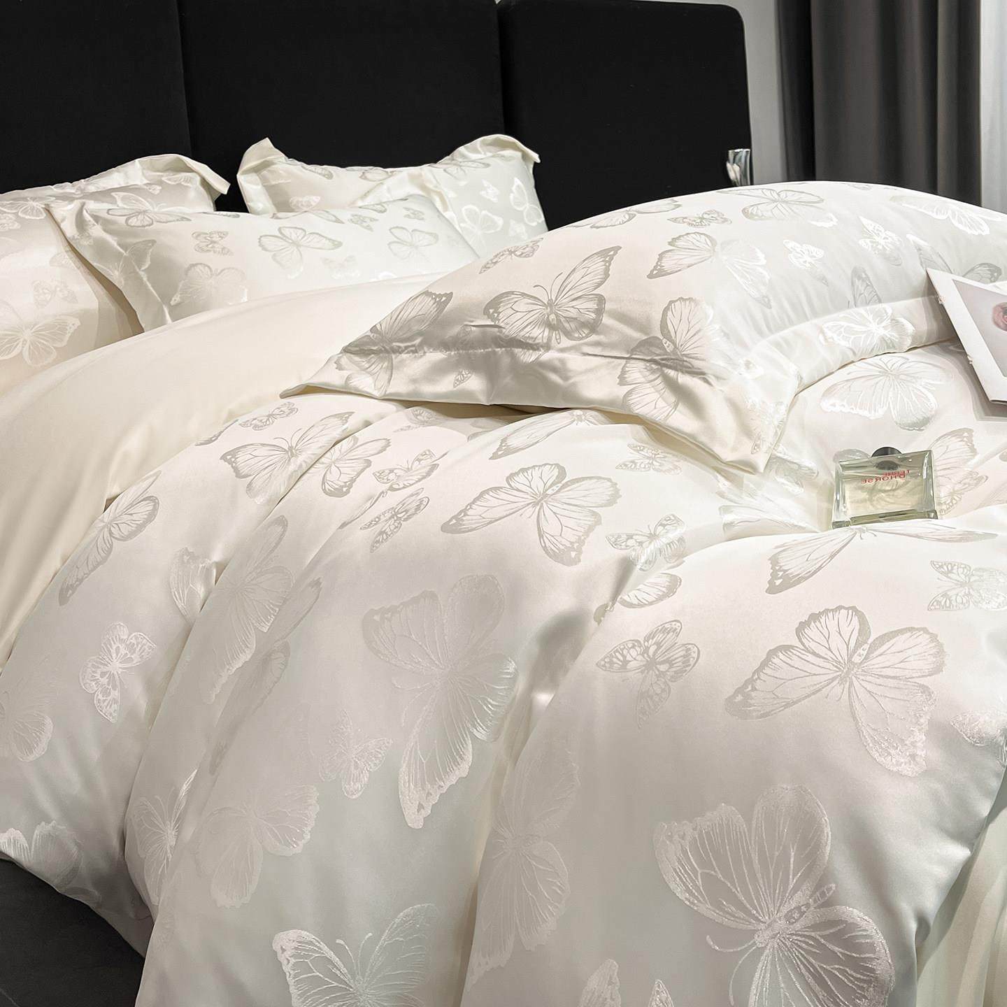 夏季冰丝四件套轻奢高级感床单丝滑裸睡学生宿舍被套三件套ins风4,淘宝优惠券,粉丝福利购,淘宝优惠卷