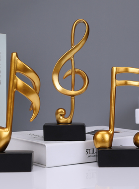 简约现代创意卧室书房摆设五线谱音符小摆件客厅电视柜酒柜装饰品