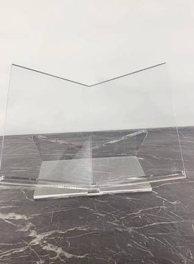 现代简约几何亚克力书架杂志架桌面摆件书房客厅办公室装饰品摆设