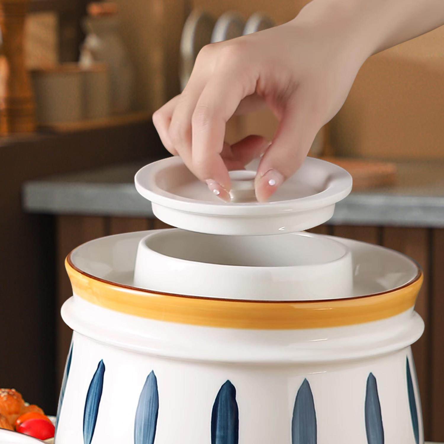 四川泡菜坛子土陶家用腌酸菜罐子密封内盖泡菜腌菜罐泡菜罐,淘宝优惠券,粉丝福利购,淘宝优惠卷