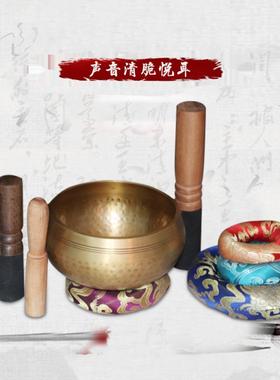 尼泊尔瑜伽冥想唱碗，手工佛音碗，铜出纯铜碗，冥想碗，满月碗