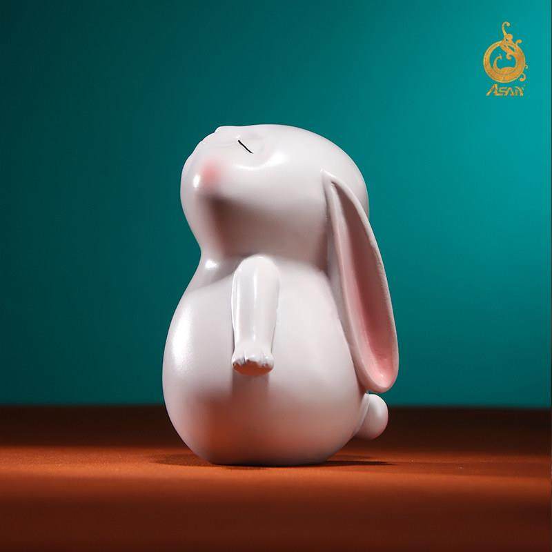 兔年铜兔子摆件《欢乐兔》铜工艺品家居饰品生肖兔卡通礼物礼品,淘宝优惠券,粉丝福利购,淘宝优惠卷