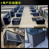 Защитная крышка наружного блока кондиционера, наружная стена, цинковая сталь, решетка воздуховыпускного отверстия кондиционера, водонепроницаемая крышка наружного блока из алюминиевого сплава для наружного блока