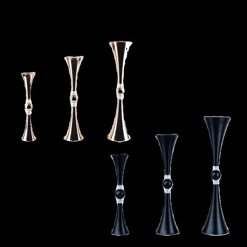 婚礼用品铁艺金色花架路引花器婚庆布置喇叭花瓶餐桌装饰花盆摆件,淘宝优惠券,粉丝福利购,淘宝优惠卷