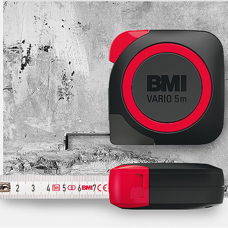 德国进口BMI钢卷尺必耐磨耐摔专业装修木工3米5米拉尺高精度测量 - 图0
