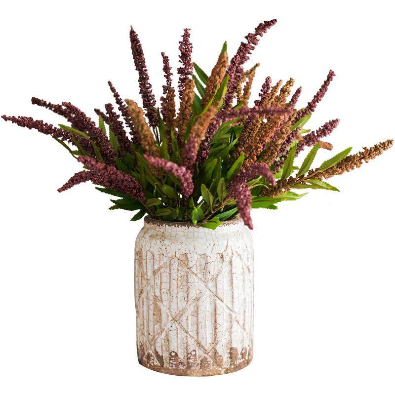 掬涵墟芜瓶陶瓷做旧中古花瓶复古花器大口高档装饰摆件罐欧式法式,淘宝优惠券,粉丝福利购,淘宝优惠卷