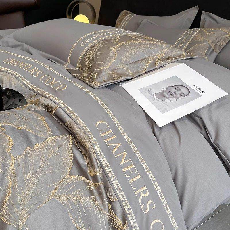 高级感冰丝四件套轻奢床品2025新款床单夏天水洗真丝被套罩非天丝,淘宝优惠券,粉丝福利购,淘宝优惠卷