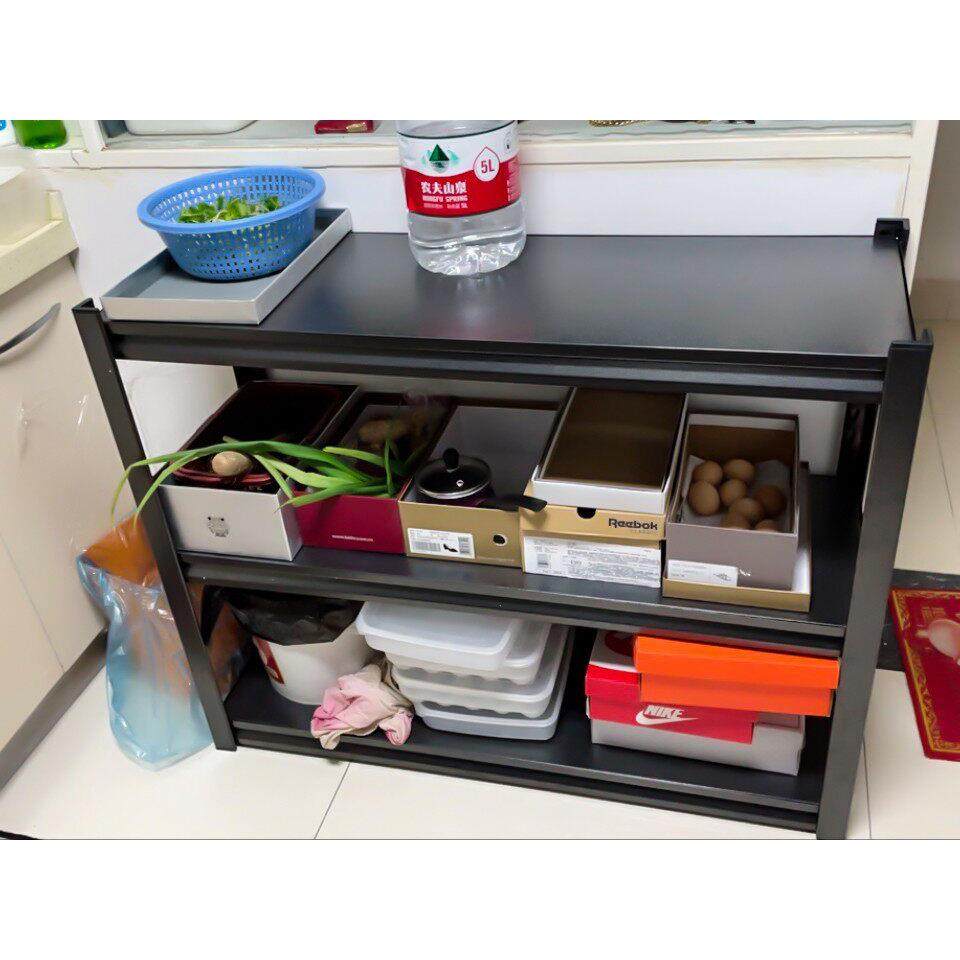 厨房收纳柜置物架微波炉放置架家用储物柜整理架烤箱架三层落地式,淘宝优惠券,粉丝福利购,淘宝优惠卷