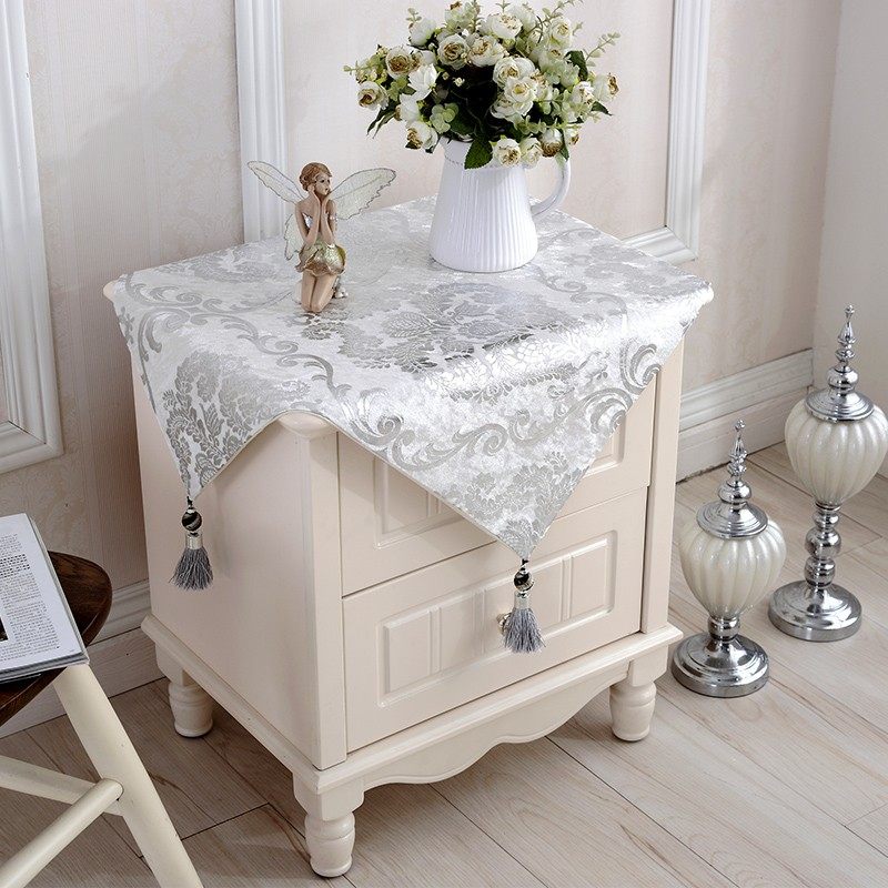 高档欧式桌布桌旗床头柜盖巾 奢华古典时尚餐桌茶几布电视柜边,淘宝优惠券,粉丝福利购,淘宝优惠卷