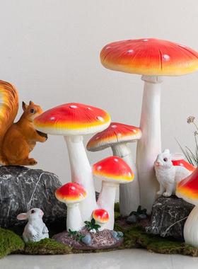 仿真动物创意室内落地装饰造景组合材料庭院园林摆件拍摄道具摆设