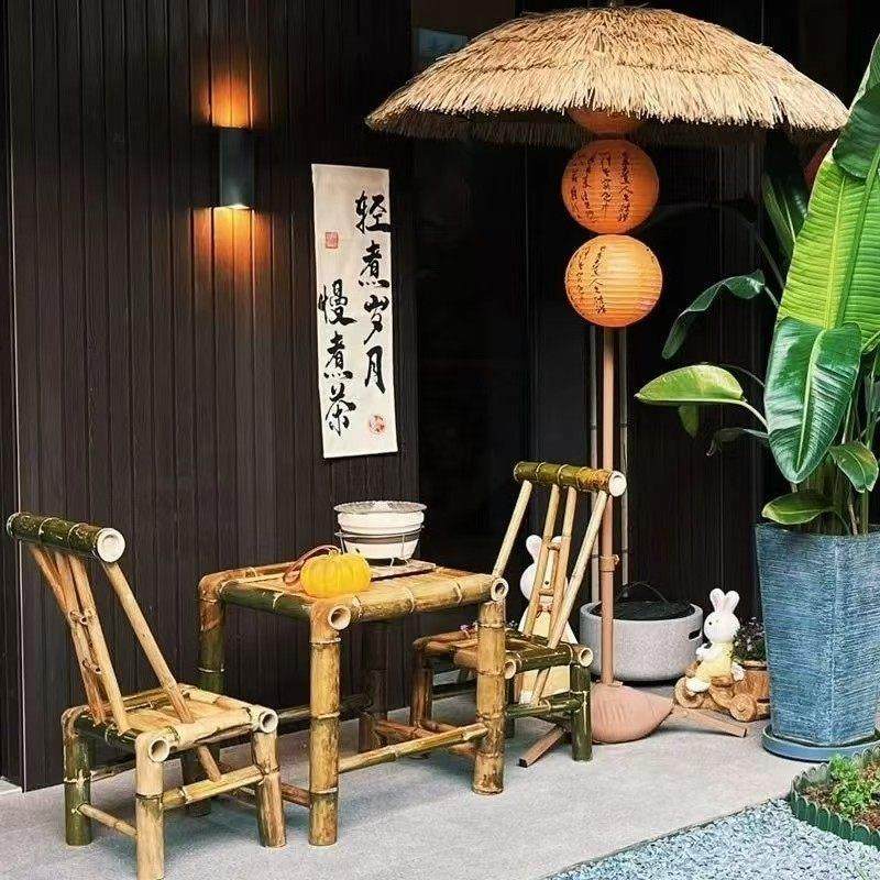 竹桌椅组合家用阳台休闲竹椅子靠背椅老式竹子小椅阳台休闲竹凳子,淘宝优惠券,粉丝福利购,淘宝优惠卷