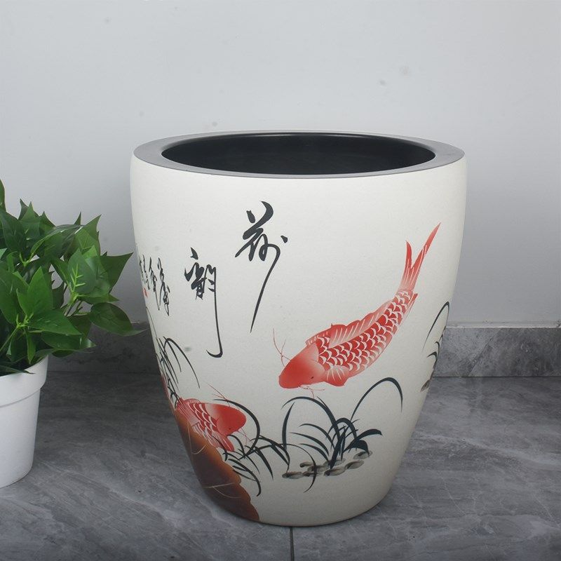 加高陶瓷大缸古法鱼缸客厅阳台落地花盆庭院老式水缸睡碗莲荷花缸,淘宝优惠券,粉丝福利购,淘宝优惠卷