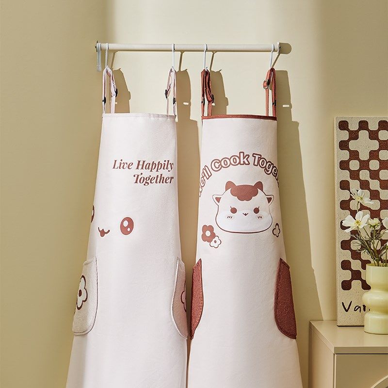 洗碗炒菜切菜围裙厨专用防油污可擦手围腰可爱时尚防污耐磨工作服,淘宝优惠券,粉丝福利购,淘宝优惠卷