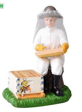 益蜂养蜂人的日常工作摆件精美展示模特礼品树脂工艺品蜜蜂礼品