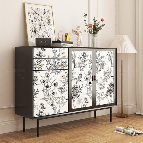 凯贝嘉中古翻新家具贴纸装饰橱柜衣柜门壁纸改造卧室柜子复古贴画 - 图0