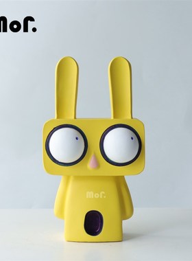 墨非 简约现代树脂大眼兔潮玩摆件 样板间酒店民宿儿童房创意软装