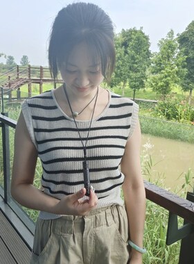 黑檀木吊坠小竹筒挂件许愿瓶木雕男女饰品个性实木复古符管