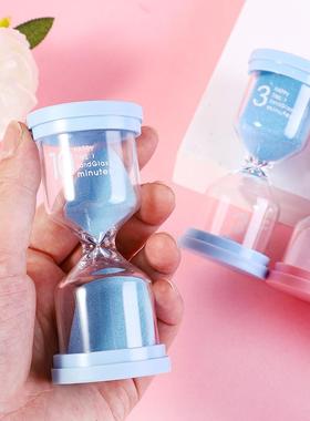 儿童沙漏计时器30分钟5/15吃饭午休时间防摔流沙瓶提醒器摆件礼物