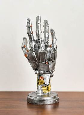 赛博朋克机械手摆件阿修罗游戏手柄支架戒指手串桌面挂架拍摄道具