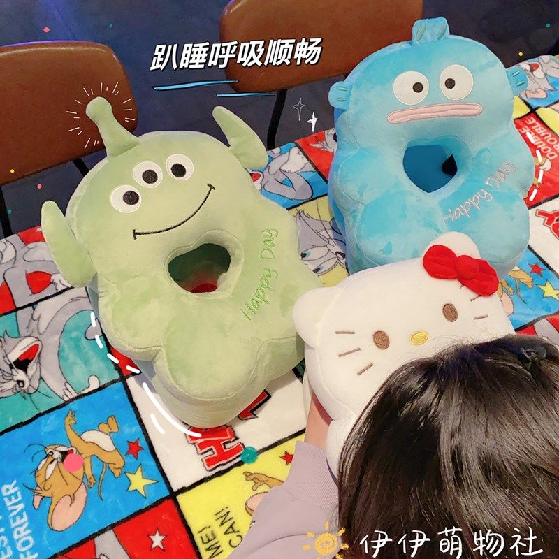 美乐蒂大耳狗库i洛米冰丝双面午睡枕小学生趴睡枕头桌上睡觉抱枕 - 图2
